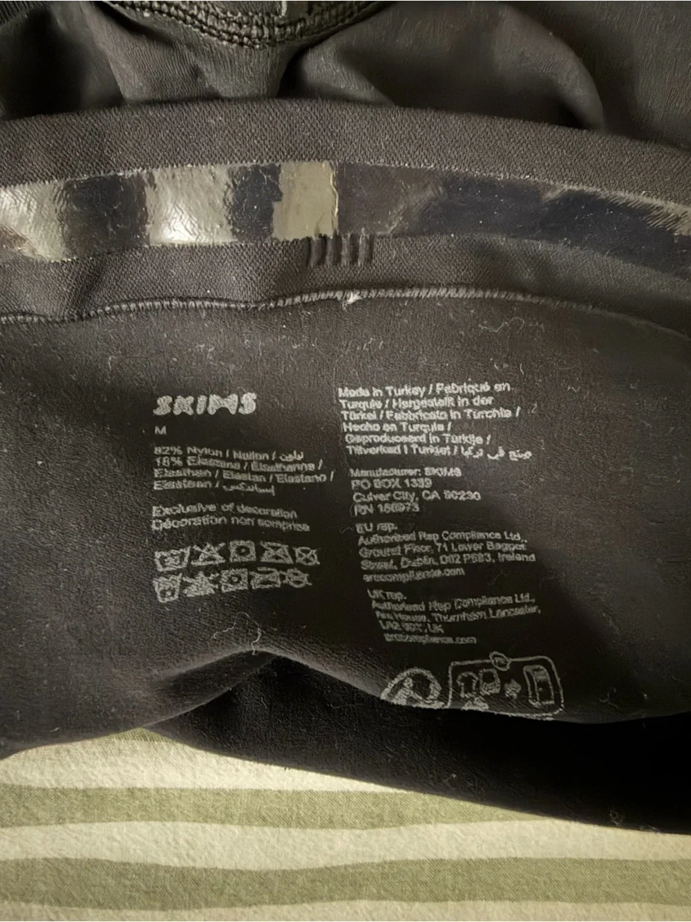 SKIMS Black High-Rise Shaping Bike Shorts